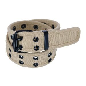 CTM Kids 2 Hole Roller Buckle Canvas Belt